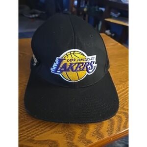 Los Angeles Lakers Mitchell & Ness SnapBack Adjustable Hat Black Color